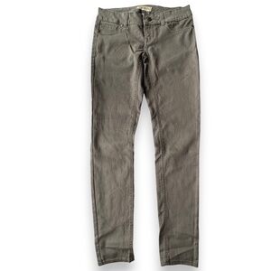BLUE SPICE olive green skinny jeans size 3 stretch denim pants